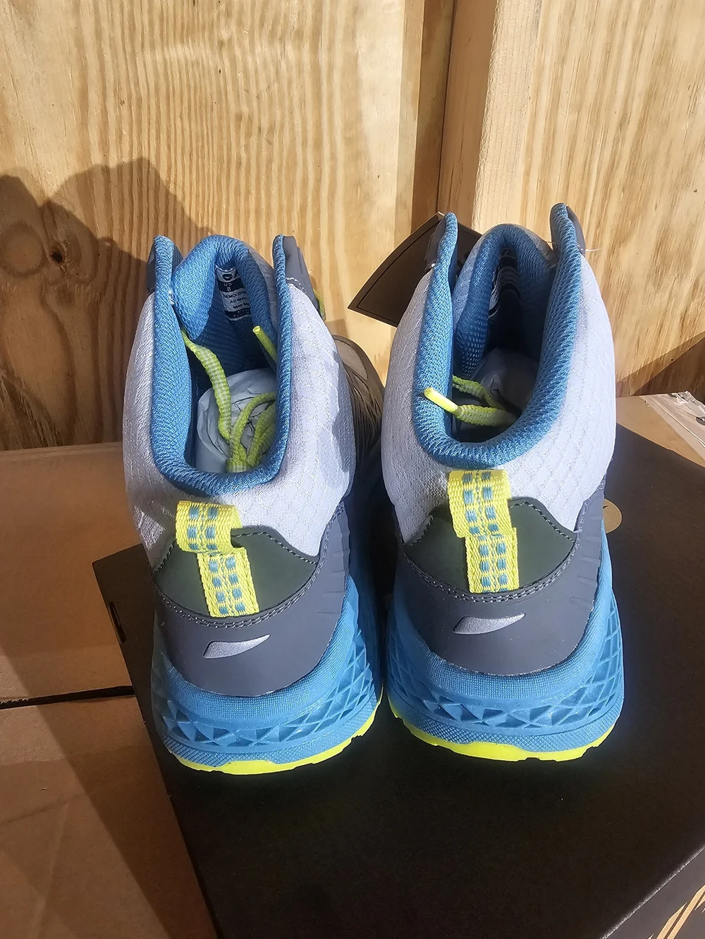 Hi-Tec Men’s Gray & Yellow Trail Hiking/construction /snow Boots